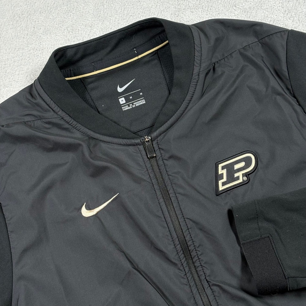 Nike Purdue Boilermakers Mens Full Zip Jacket Black 931662 Big Ten NCAA Medium